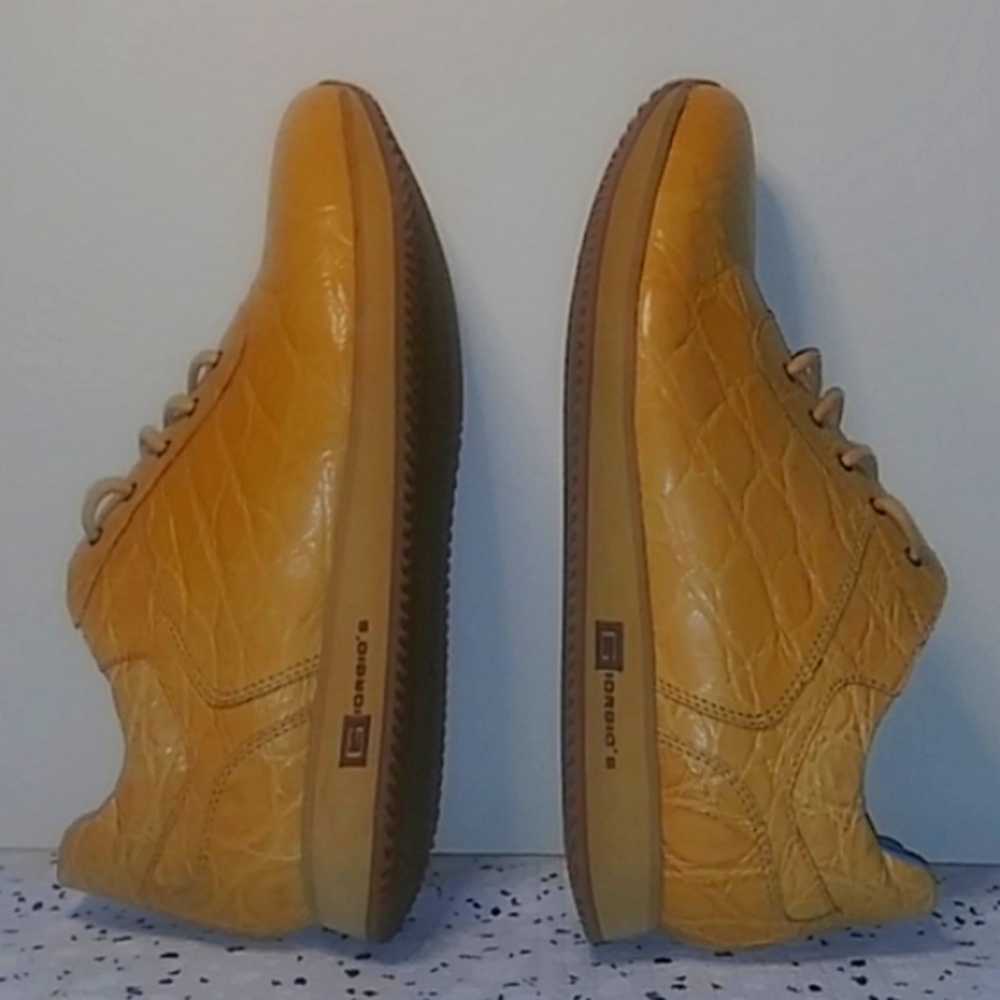 *RARE - LIKE NEW* Genuine Crocodile Men's Shoes BY: Giorgio's of Palm Beach - Picture 1 of 7